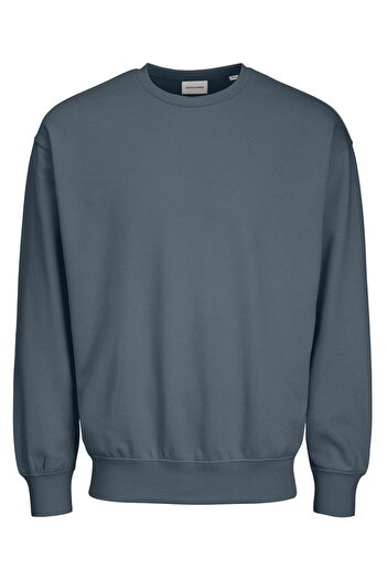 Jack & Jones Men's Crew Neck Solid Color Sweatshirt - Charge