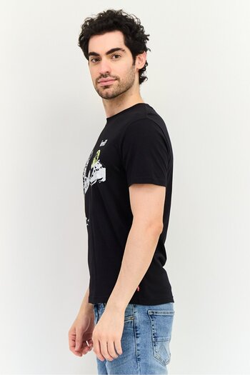 Levi's Men Crew Neck Graphic Print Short Sleeve T-shirt, Black