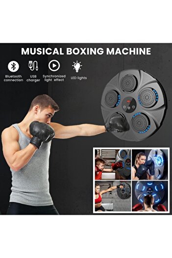 MAGIC SELECT Boxing Machine with Music, PU Wall Training Device, LED Boxing Pad, Bluetooth
