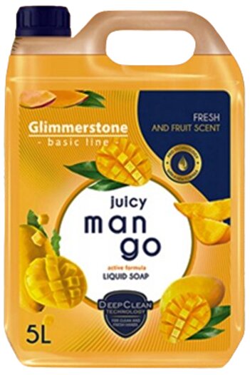 Other Kremowe mydło w płynie nawilżające do rąk świeże mango 5L DEN