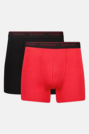 Giordano Men 2 Pieces Brand Logo Trunks, Multicolor