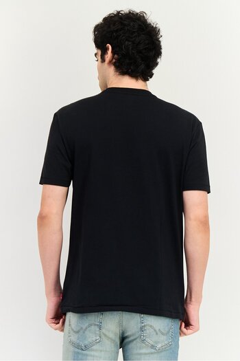 Levi's Men Crew Neck Short Sleeve Graphic Print T-Shirt, Black