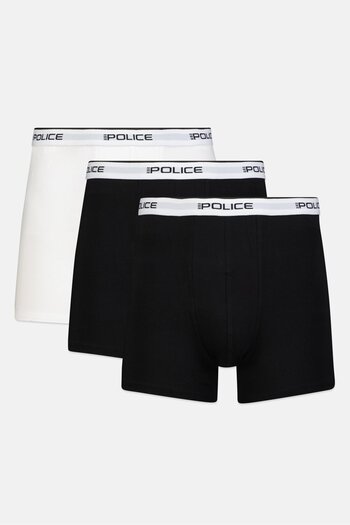 883 Police Men 3 Pack Brand Logo Boxers, Multicolor