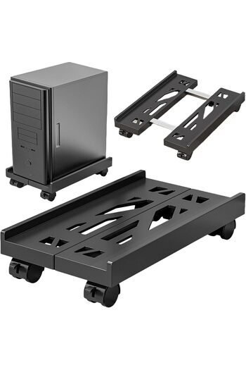 Sporgo PC Stand: Adjustable Under Desk Computer Stand, Universal CPU