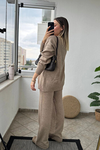 Kubos Moda Front Tie Mink Kimono Set