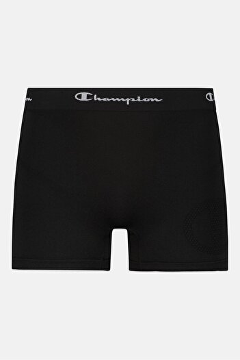 Champion Men 1 Piece Brand Logo Boxer, Black