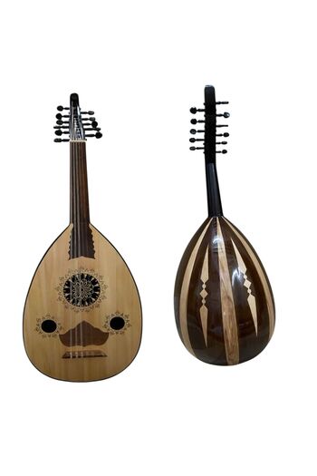 hoormusic Oud Rash made by Khaled Azouz with bag and pick