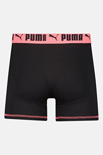 Puma Men 3 Pack 6 Inseam Brand Logo Boxer Brief, Multicolor