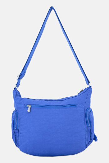 Kipling Women Brand Logo Shoulder Bag With Keyring, Blue