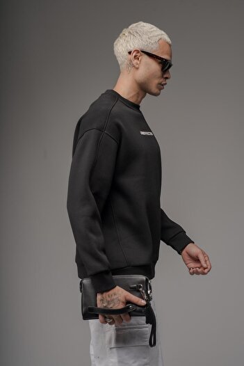 king brich Oversize Fit Uneffected Printed Sweatshirt