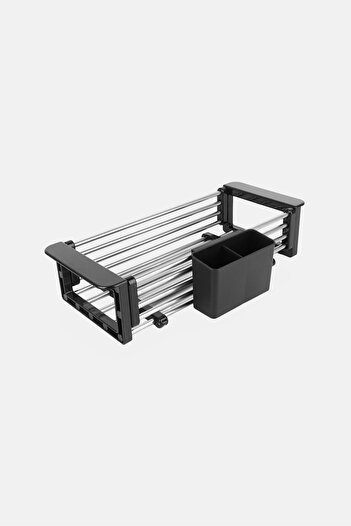 Alta In-Sink Extending Dish And Drain Rack, Black