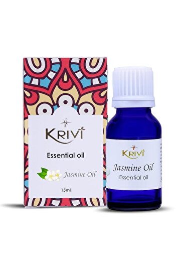 Generic Krivi Herbals Jasmine Essential Oil 15ml - Premium Aromatherapy Oil for Soaps, Candles, Massage, Sk