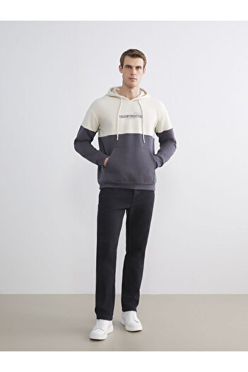 LC Waikiki Sparkling Choices from Shining Store |   Long Sleeve Color Block Men's Hoodie