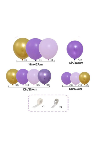 OEM Birthday Balloon Arch Set 109 pcs