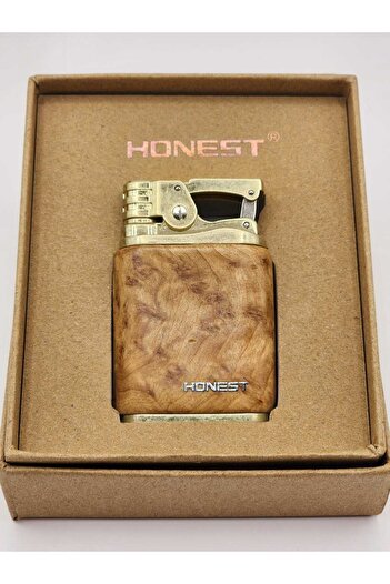 Atheris Gift HONEST BENZİNLİ BEJ KAPLAMALI ÇAKMAK