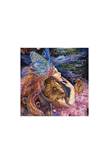Flame Tree Pub Celestial Journeys by Josephine Wall Wall Calendar 2024 (Art Calendar)