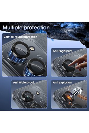 m.tk moveteck Xiaomi Redmi 15C Compatible Camera Protection Lens Protector Tempered Glass with Applicator Tool
