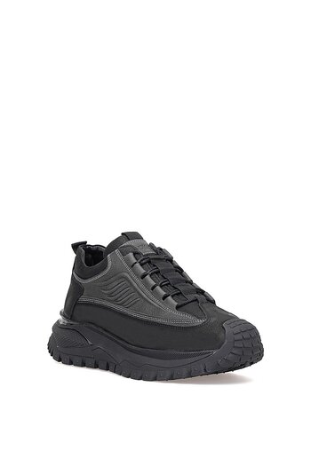 Voyager M434 Men's Genuine Leather Casual Shoes Black - Gray
