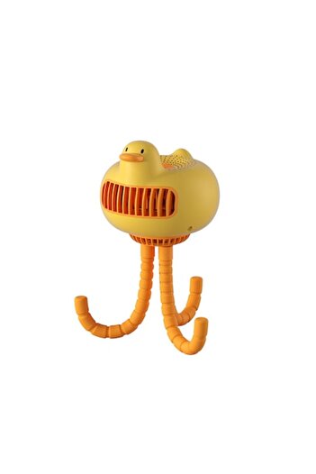 Tessero Portable fan with duck-shaped model, 130-degree automatic rotation, USB, 3 speed settings, adjustabl