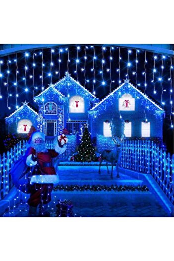 OEM Christmas Icicle Lights, 25 m, 640 LED Lights, Waterproof, Curtain, Fringe, Indoor/Outdoor, C