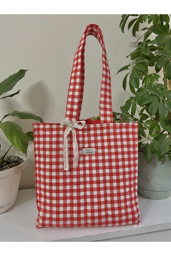 Cherry tote bag Red Bow Handbag
