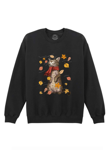 Cu Pisici Printed blouse-Autumn Cat, Unisex