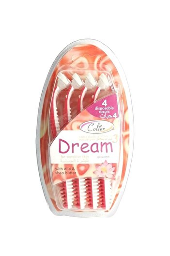 colier Dream 4-Piece Razor Blade Set Red/White