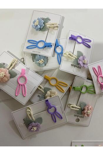 RSTM Boutique Multi-Colored Floral Hair Clip