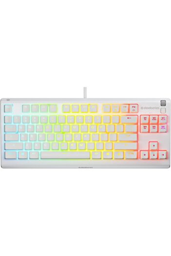 SteelSeries Apex 3 TKL Gaming Keyboard - RGB Backlighting, White