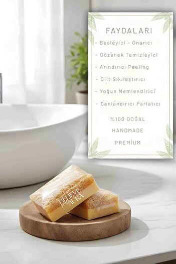 Believe Your Aura 100% Natural Pumpkin Fiber Donkey Milk Honey Soap Exclusive Set of 2 130 Grx2