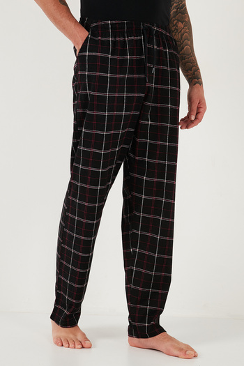 Buratti Cotton Regular Fit Normal Waist Straight Leg with Pockets 2-Pack Pajama Bottoms Men's Pajama Bottoms 65740
