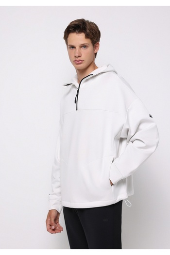 Colin's Ανδρικό λευκό φούτερ Oversize Fit