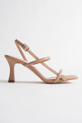 TB Terzi Bey Monya Women's Nude Heeled Sandals