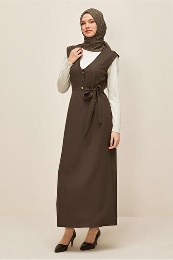 Alvina Buttoned Jile Dress 46017