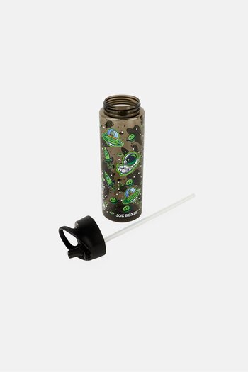 Joe Boxer Graphic Print Plastic Water Bottle, Multicolor