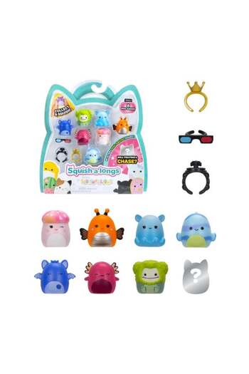 Squishmallows Squish-A-Longs By 8 Pack (Style 2- W2) - (8) 1” Mini-Squish With (2) A