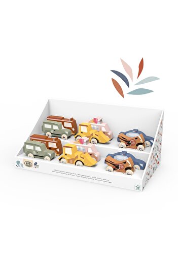Speedy Monkey Wooden utility car, for Boys ages 1 - 3, 3 - 6