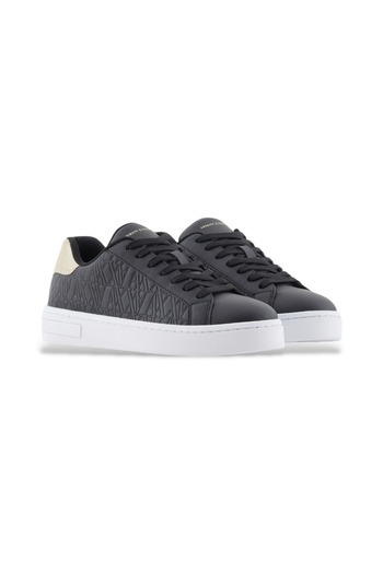 Armani Exchange Kadın Kabartma Monogram Desenli Sneaker - Siyah
