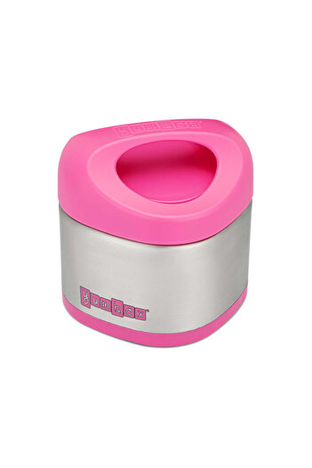 YumBox Cubi Thermal Food Jar for Kids - Easy Carry and Open Lid 10 oz - Berry Pink