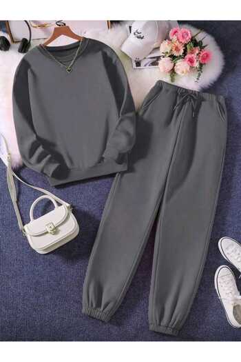 FAVORİST Custom 3 Thread Bottom Top Set Crew Neck