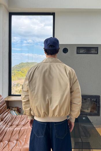 Flaw Wear Bomber Jacket with Front Hook Detail
