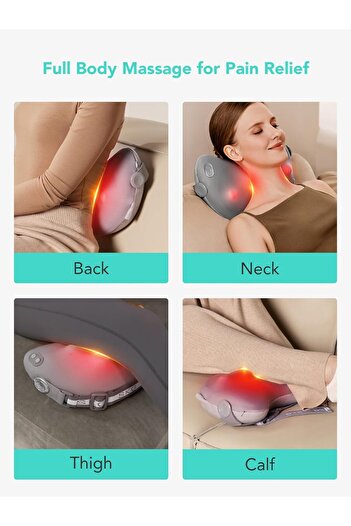 SKG Cordless Back and Neck Massager with Heat Gifts for Father Day Shiatsu Back Massager for Upper a