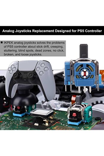 mazn IKBK 8 Replacement Thumbsticks for PlayStation 5 Controller