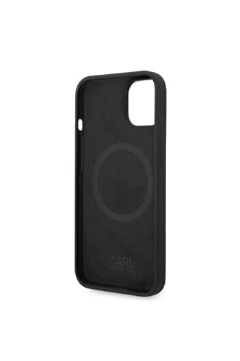 Karl Lagerfeld Case for IPhone 14 Plus, Silicone MagSafe - Black