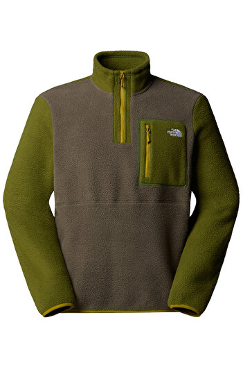 THE NORTH FACE M Yumiori 1/4 Zip Half Zipper Φούτερ με φερμουάρ, κατάλληλο για καθημερινή χρήση, χειμερινό φλις, πολύχρωμο