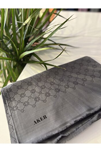Neva Monogram Shawl Jacquard Shawl