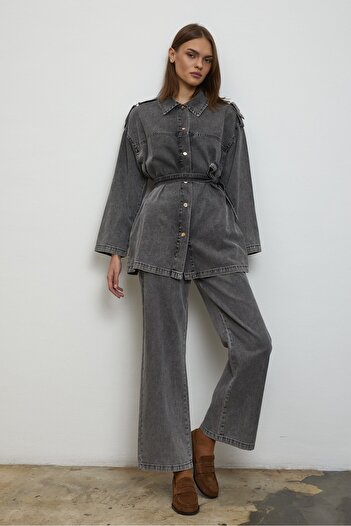 QANU Denim Suit Gray