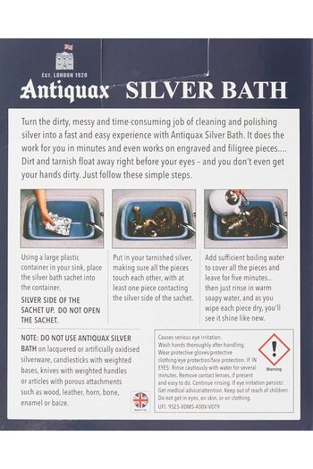 Antiquax Silver Bath, Clear, Set of 3 Pieces