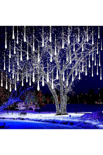 SERSIMO (DL) Christmas installation, 8 tubes, 30cm, 144 LED, meteor shower, white