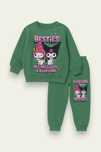 My Kids Wear Girl's 3 Thread Seasonal Printed Suit 3-10 Years Old